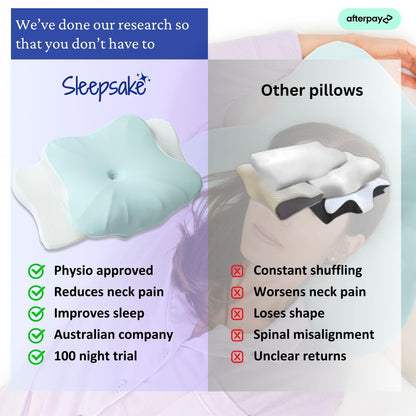 Comparison of Sleepsake pillow with other pillows highlighting benefits and drawbacks.